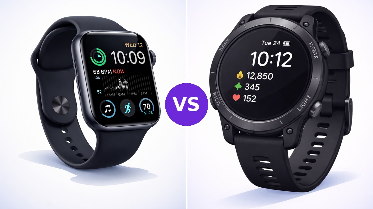 Apple Watch SE 3 vs Garmin Vivoactive 5: 18 Hours vs 11 Days of Battery